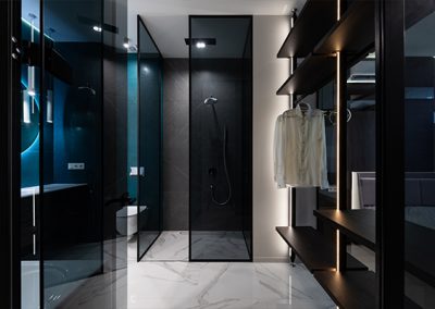 badkamer inspiratie hypermodern zwart