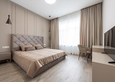 slaapkamer bruin rustige sfeer